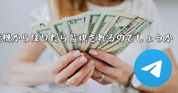 紙飛行機から降りたら監視されるのでしょうか