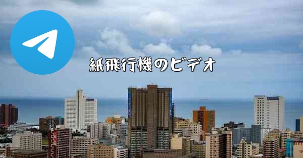 紙飛行機のビデオ