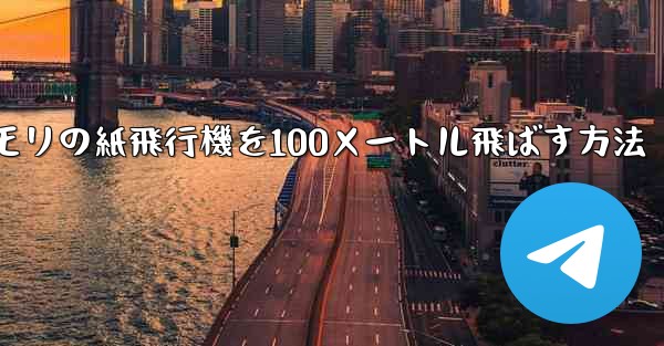 コウモリの紙飛行機を100メートル飛ばす方法