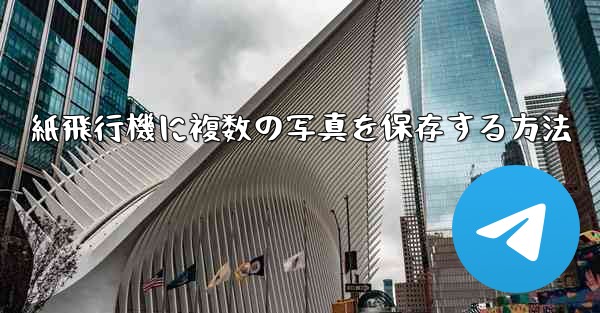 紙飛行機に複数の写真を保存する方法