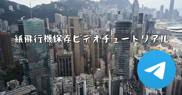 <b>紙飛行機保存ビデオチュートリアル</b>