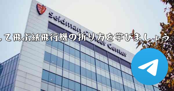 まっすぐ安定して飛ぶ紙飛行機の折り方を学びましょう