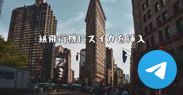 紙飛行機にスイカを挿入