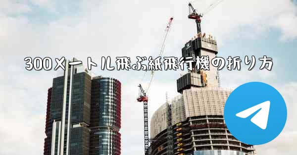 300メートル飛ぶ紙飛行機の折り方