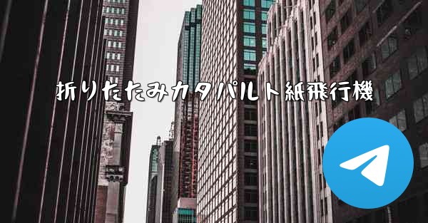 <b>折りたたみカタパルト紙飛行機</b>