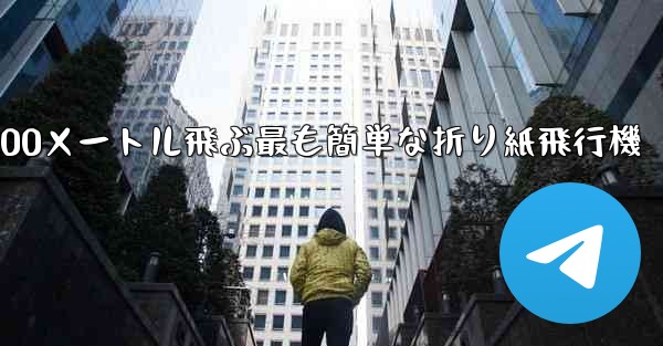 100メートル飛ぶ最も簡単な折り紙飛行機
