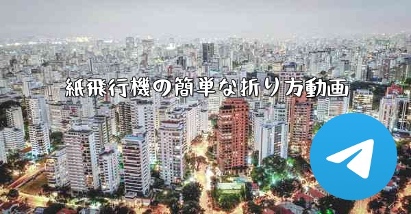紙飛行機の簡単な折り方動画