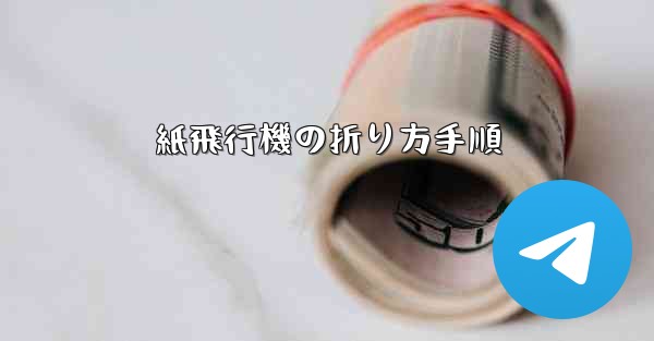 紙飛行機の折り方手順