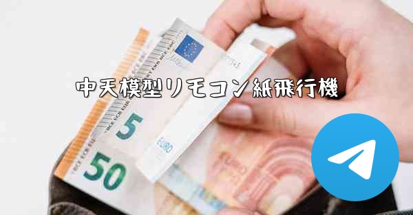 中天模型リモコン紙飛行機