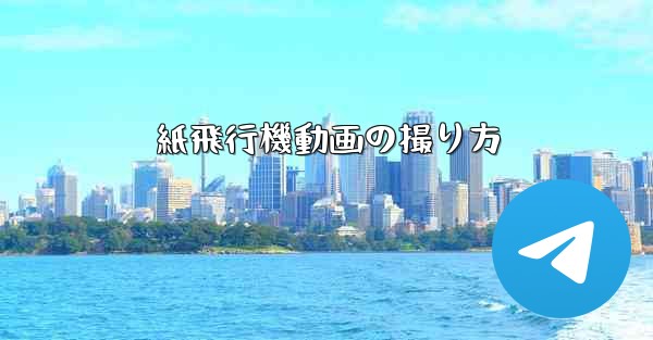 紙飛行機動画の撮り方