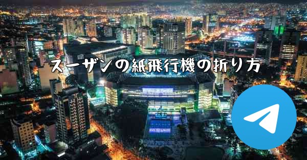 スーザンの紙飛行機の折り方