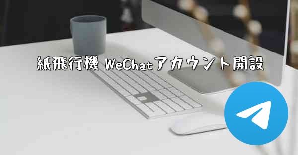 紙飛行機 WeChatアカウント開設