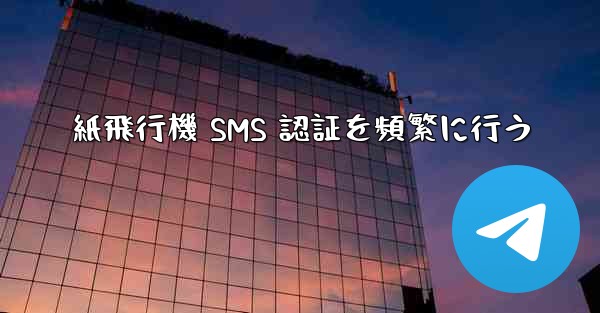 紙飛行機 SMS 認証を頻繁に行う