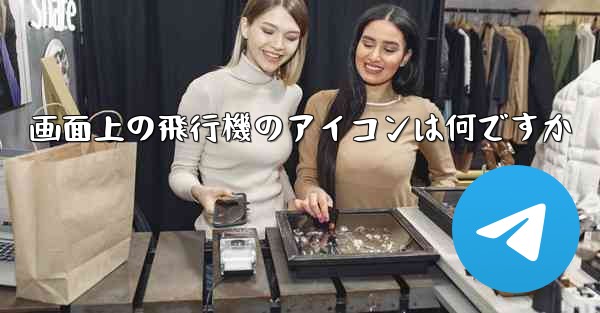 画面上の飛行機のアイコンは何ですか