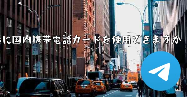 飛行機の登録に国内携帯電話カードを使用できますか