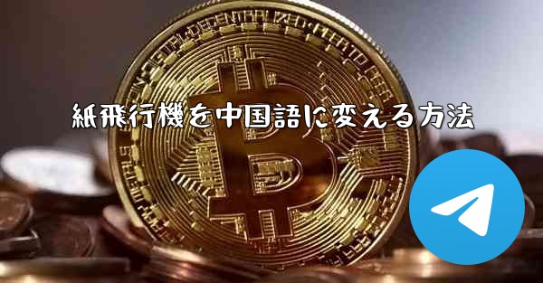 <b>紙飛行機を中国語に変える方法</b>