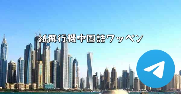 <b>紙飛行機中国語ワッペン</b>