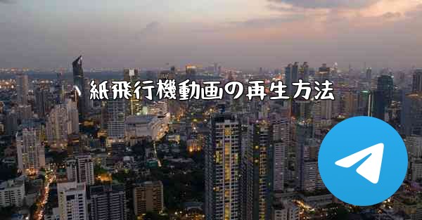 紙飛行機動画の再生方法