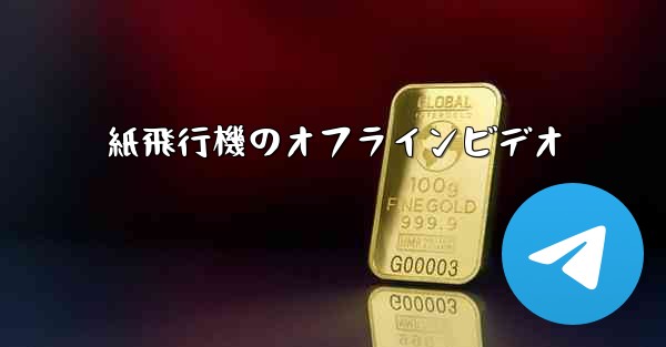 紙飛行機のオフラインビデオ