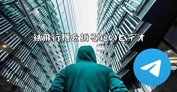 <b>紙飛行機を折る短いビデオ</b>