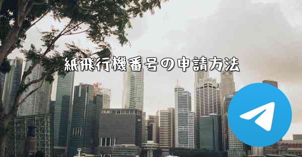 紙飛行機番号の申請方法