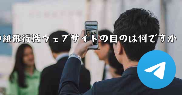 海外の紙飛行機ウェブサイトの目のは何ですか