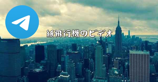 紙飛行機のビデオ