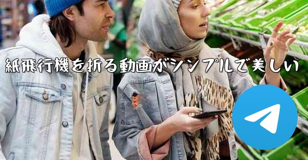 紙飛行機を折る動画がシンプルで美しい