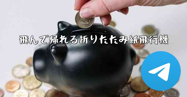 飛んで帰れる折りたたみ紙飛行機