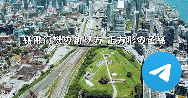 紙飛行機の折り方 正方形の色紙