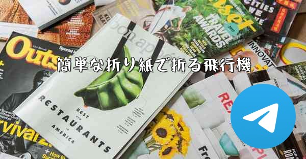 <b>簡単な折り紙で折る飛行機</b>