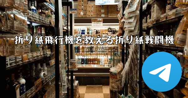 <b>折り紙飛行機を教える折り紙戦闘機</b>