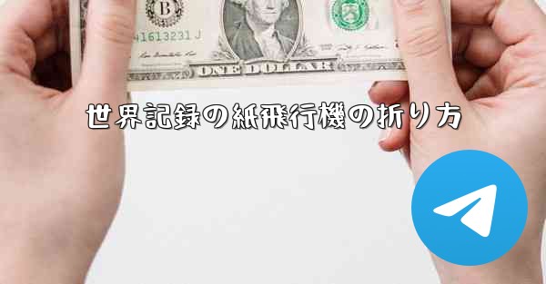 世界記録の紙飛行機の折り方