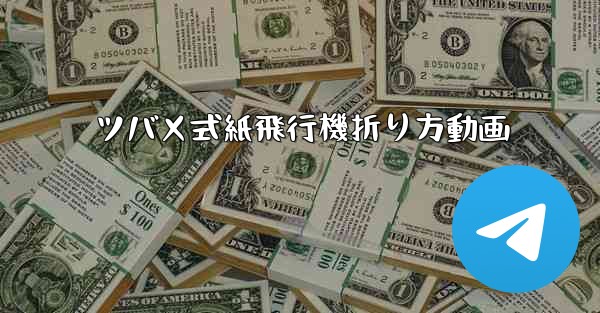ツバメ式紙飛行機折り方動画