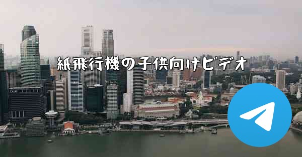 紙飛行機の子供向けビデオ