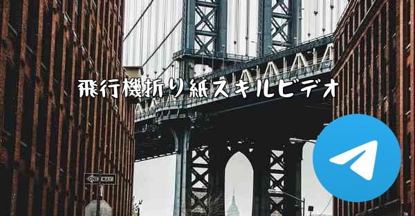 飛行機折り紙スキルビデオ