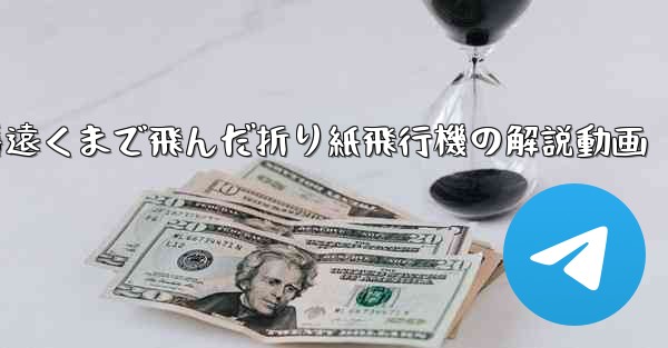 一番遠くまで飛んだ折り紙飛行機の解説動画
