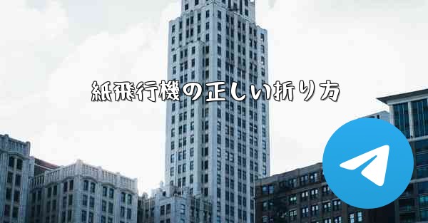 紙飛行機の正しい折り方