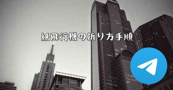 紙飛行機の折り方手順