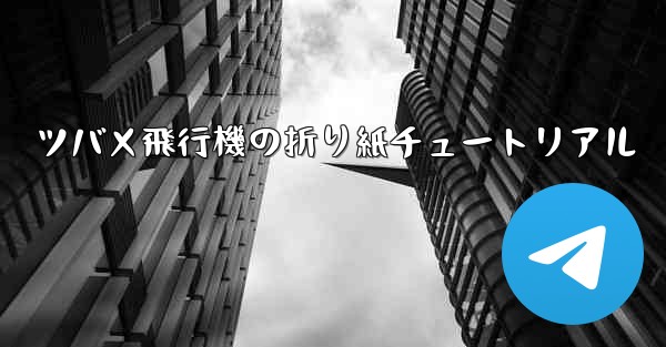 ツバメ飛行機の折り紙チュートリアル