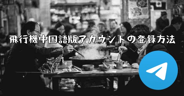 飛行機中国語版アカウントの登録方法
