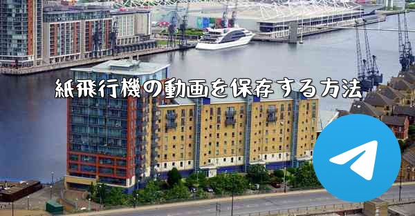 紙飛行機の動画を保存する方法