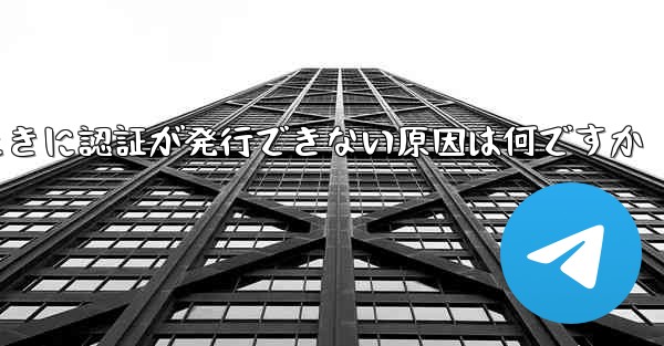 <b>飛行機にログインするときに認証が発行できない原因は何ですか</b>