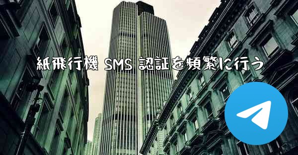 紙飛行機 SMS 認証を頻繁に行う
