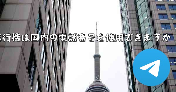 紙飛行機は国内の電話番号を使用できますか