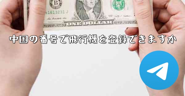 中国の番号で飛行機を登録できますか