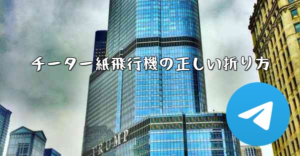 チーター紙飛行機の正しい折り方