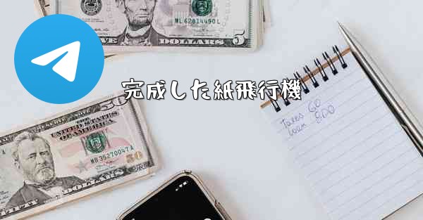 <b>完成した紙飛行機</b>