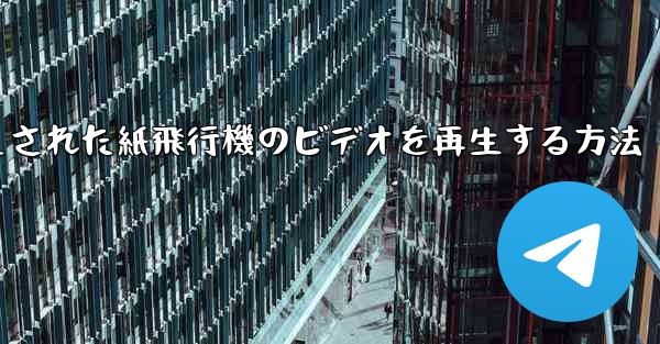 キャッシュされた紙飛行機のビデオを再生する方法