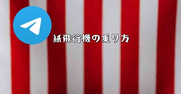 紙飛行機の乗り方